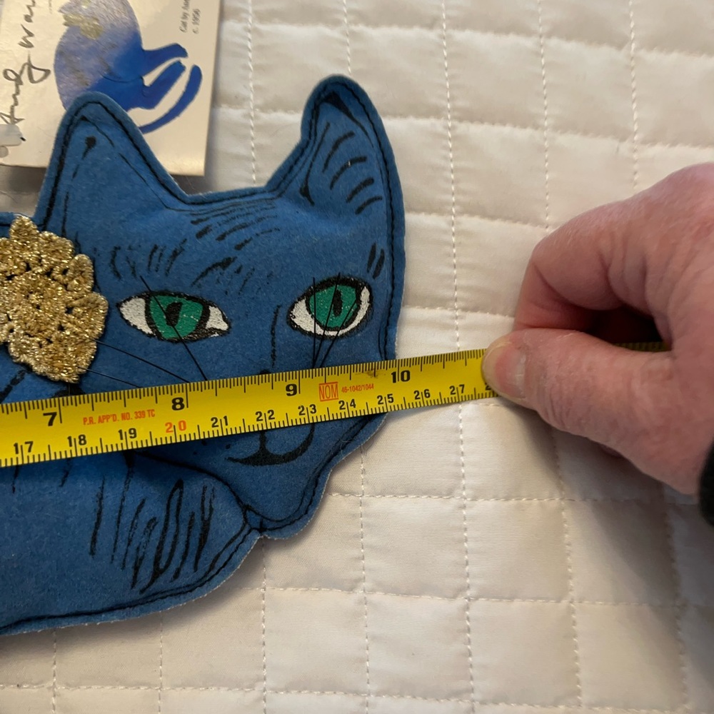 RARE Vintage Andy Warhol Blue Cat Pop Art Purse New With Tags - Picture 6 of 8